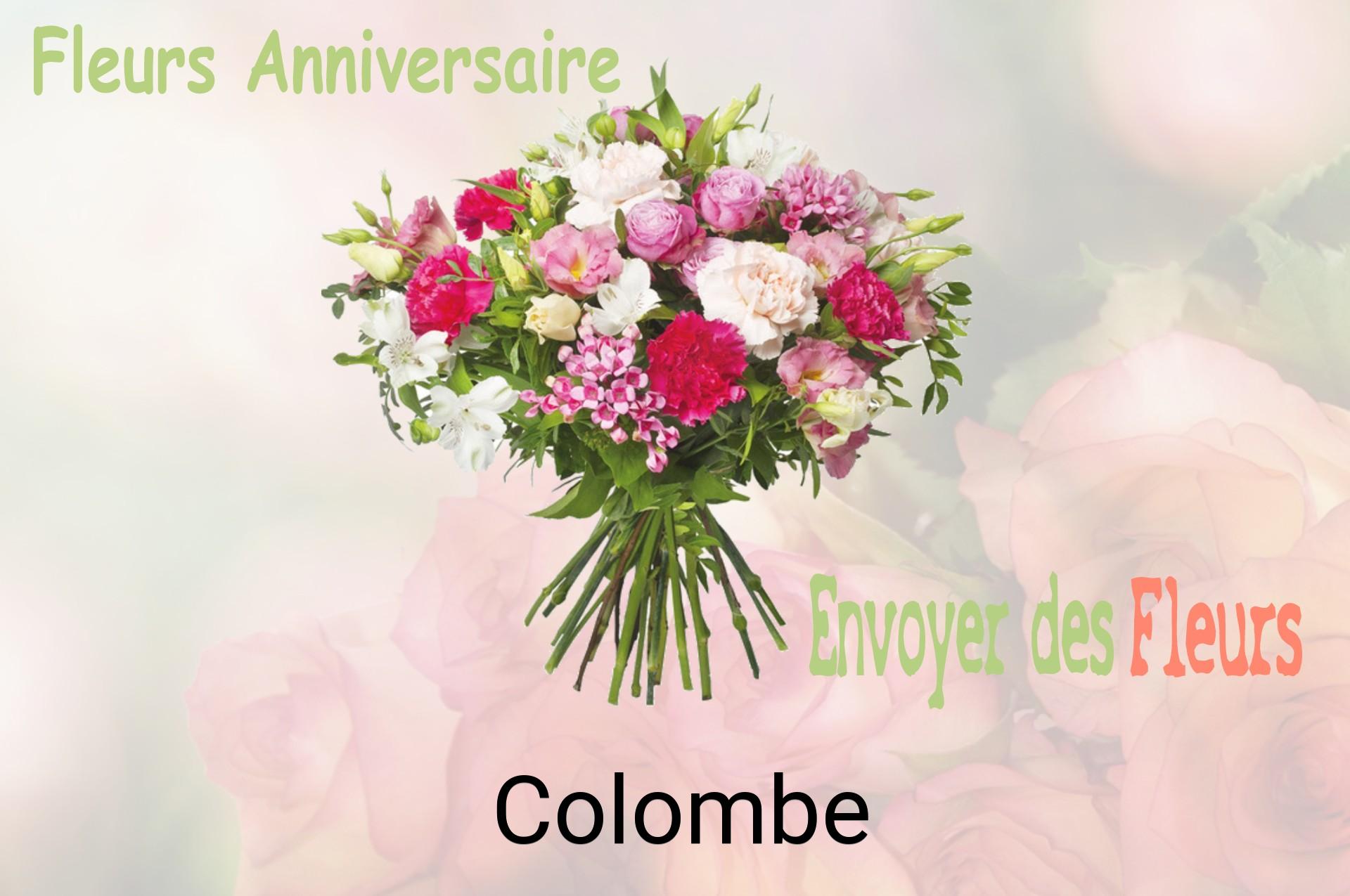 Bouquet de fleurs d’anniversaire livré à Colombe